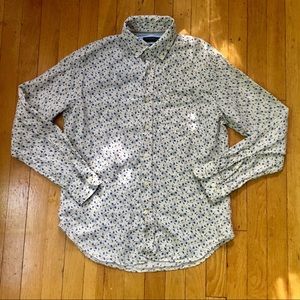 Banana Republic floral-printed linen button-down